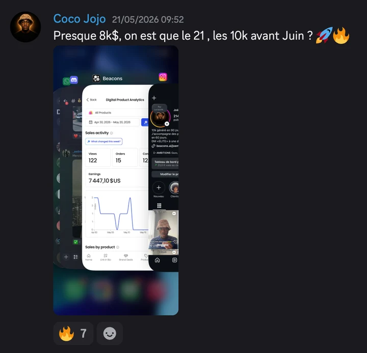 Témoignage Coco Jojo — 7 447 $